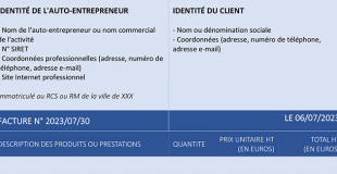 Conseils et modèle de facture pour auto-entrepreneur !